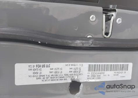 2019 Dodge Charger Scat Pack Rwd z USA, uszkodzony, nr VIN 2C3CDXGJXKH687032